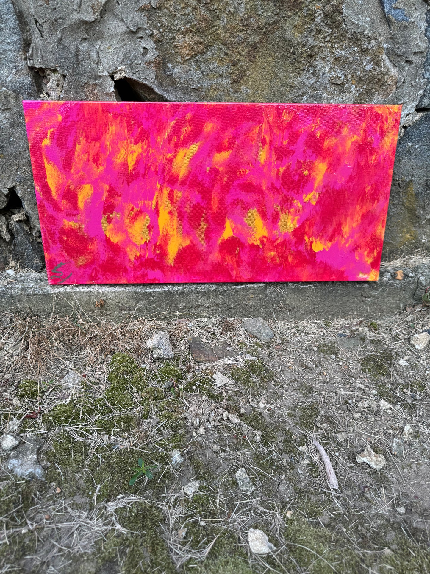 24 x 12 Abstract Painting #3