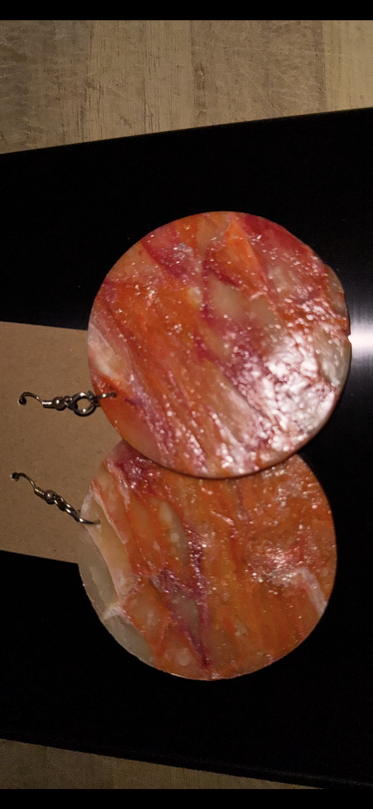 Sun-kissed Circle Earrings (Large Size)
