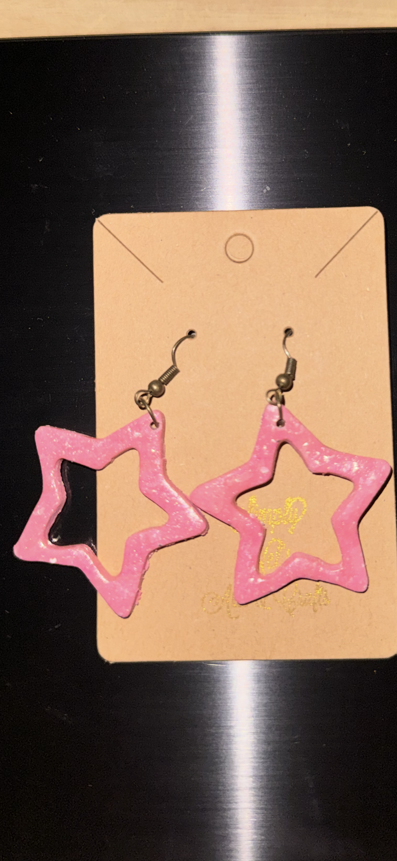 Rockstar Earrings (Medium Hollow Star)