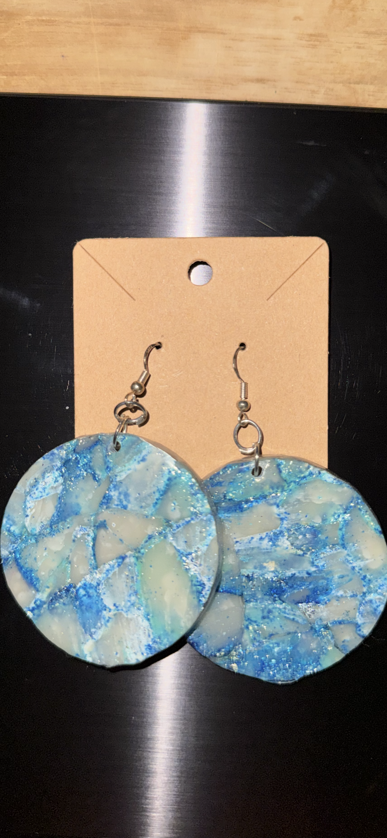 Glacier Medium Closed Hoop Earrings