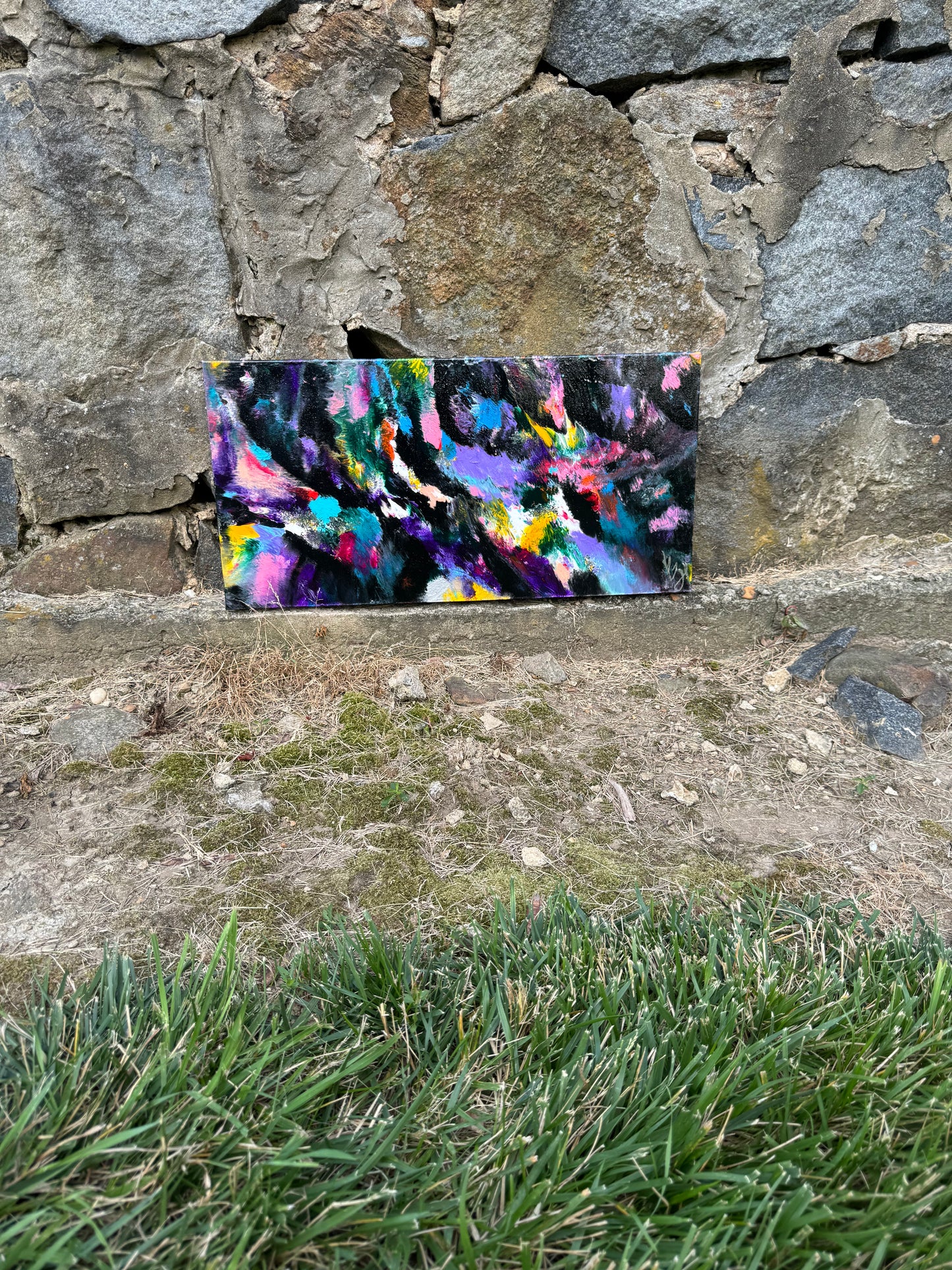 24 x 12 Abstract Painting #1