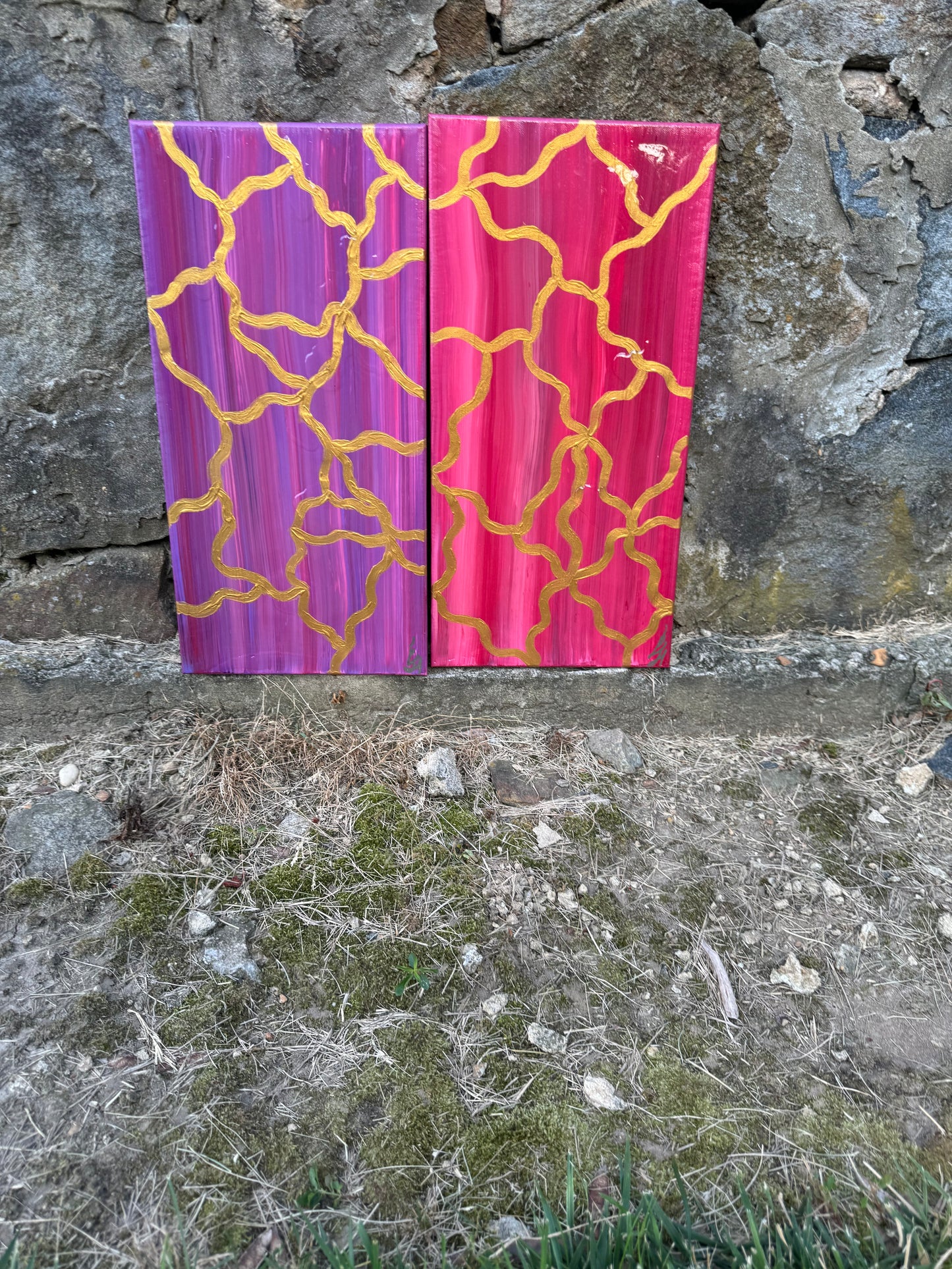 20 x 10 Resin Kintsugi Paintings #1