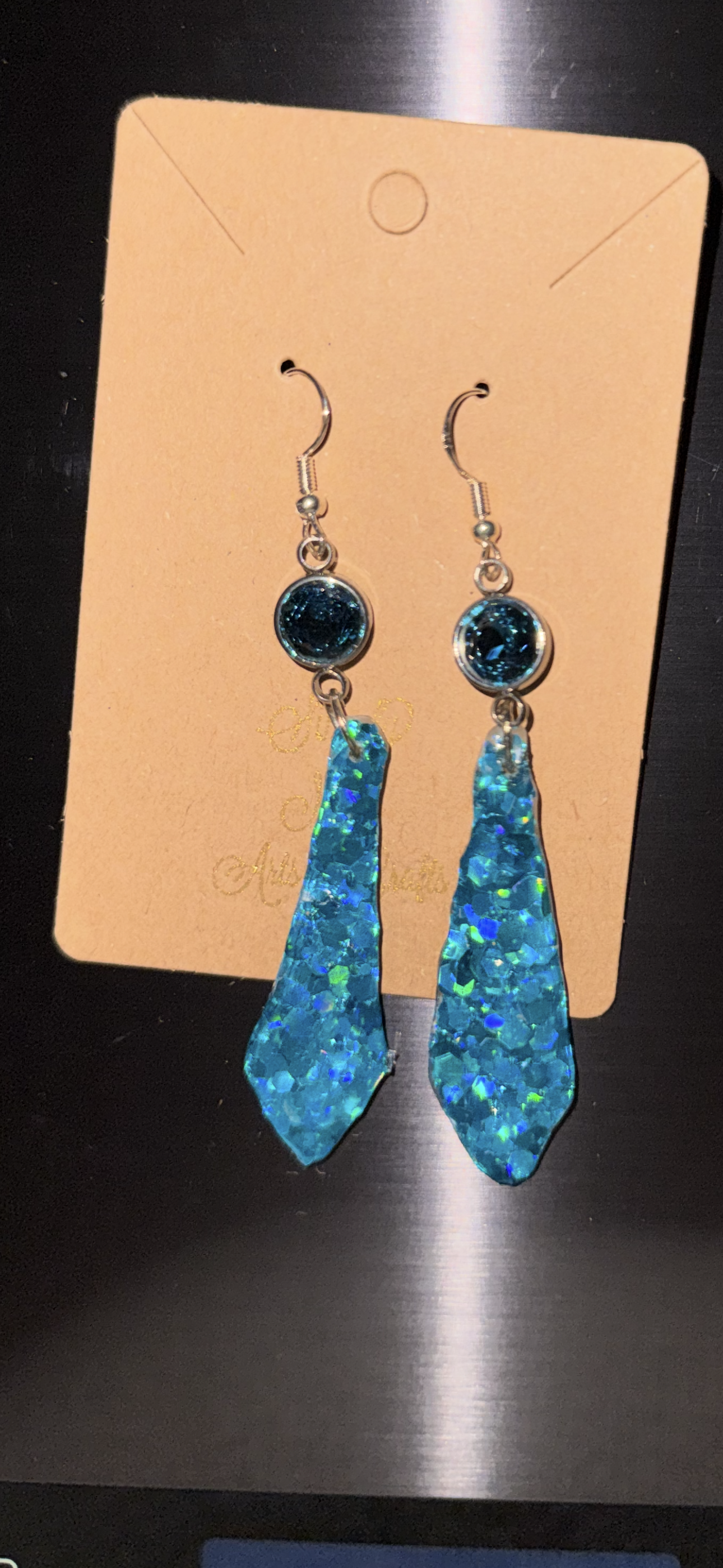 Glitter Bombs Sword Turquoise with Turquoise Sphere Rhinestones