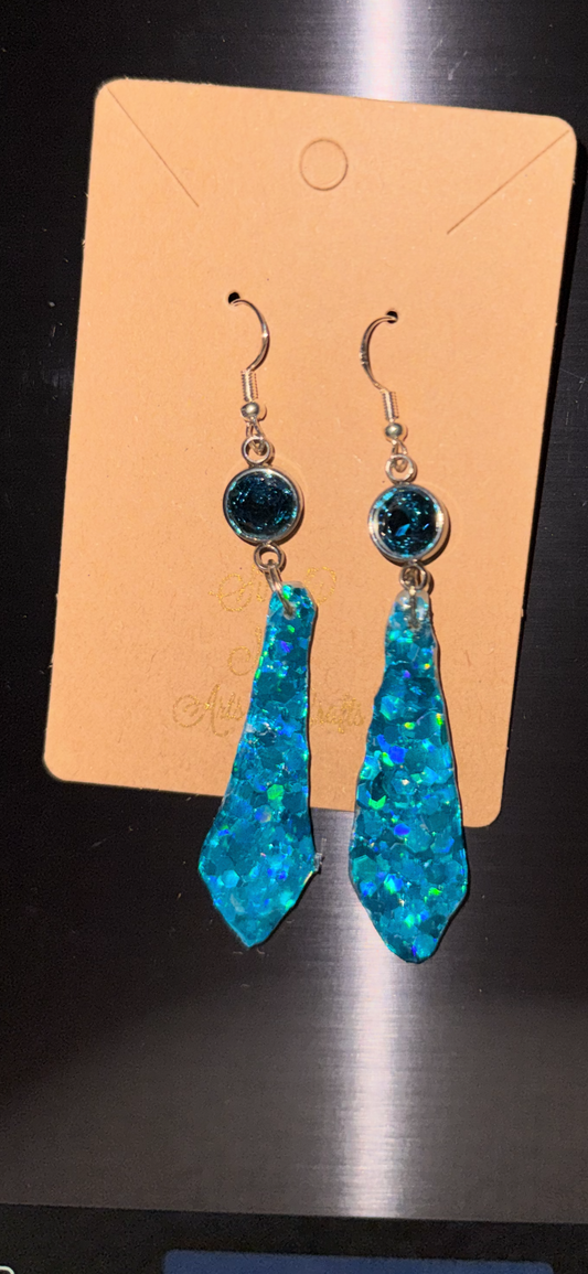 Glitter Bombs Sword Turquoise with Turquoise Sphere Rhinestones