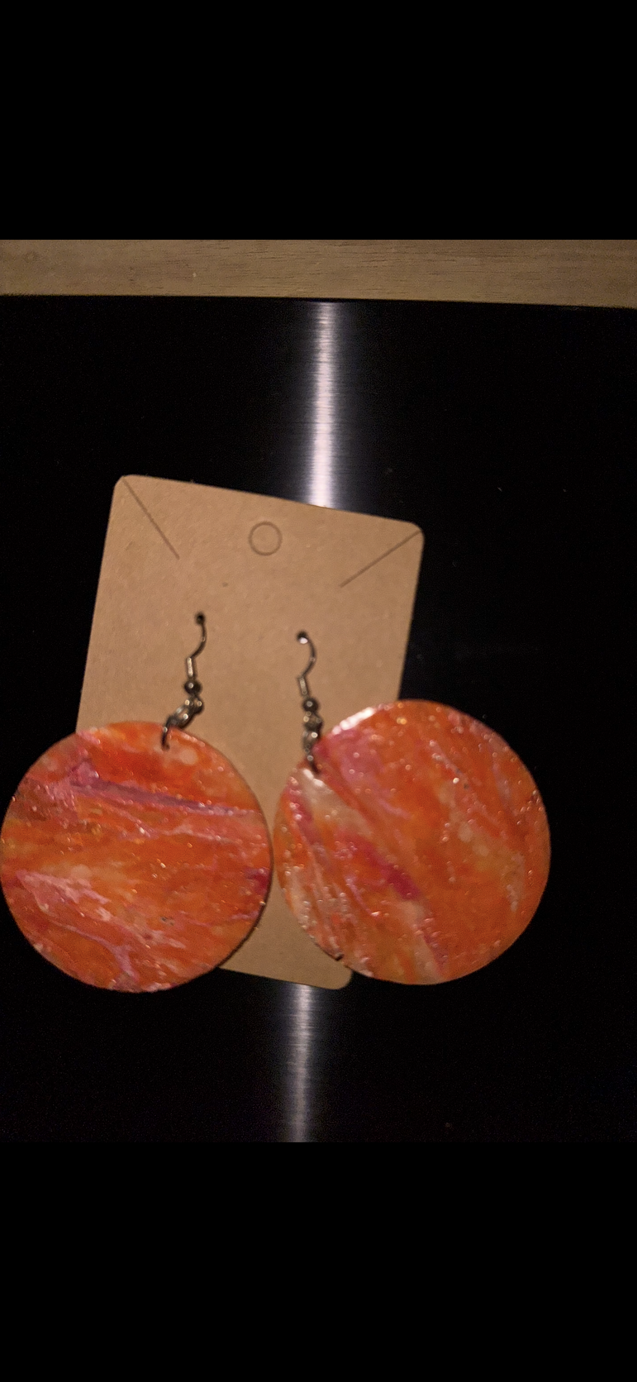 Sun-kissed Circle Earrings (Medium Size)