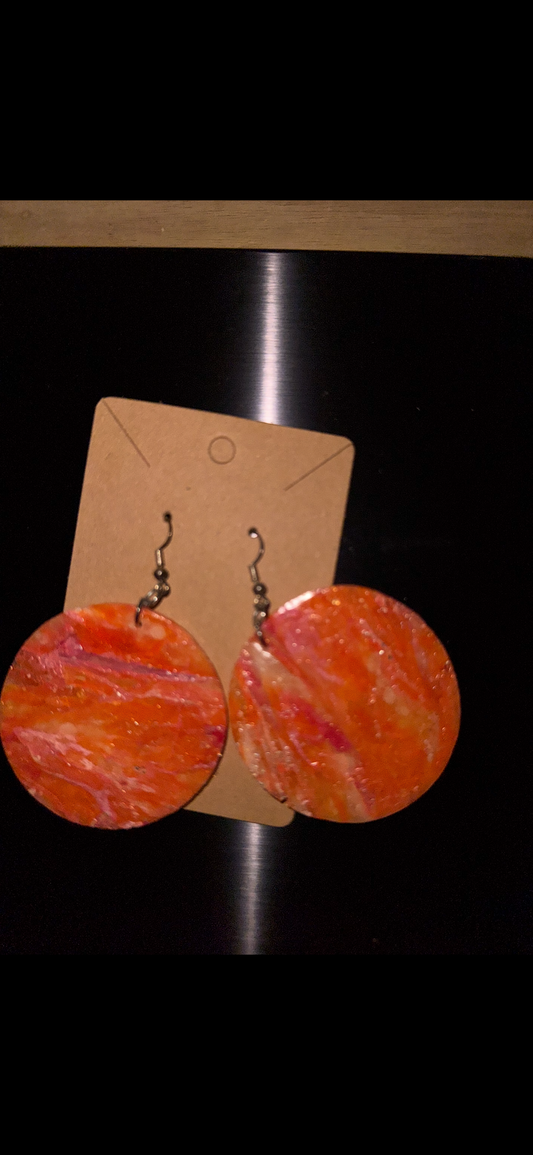 Sun-kissed Circle Earrings (Medium Size)