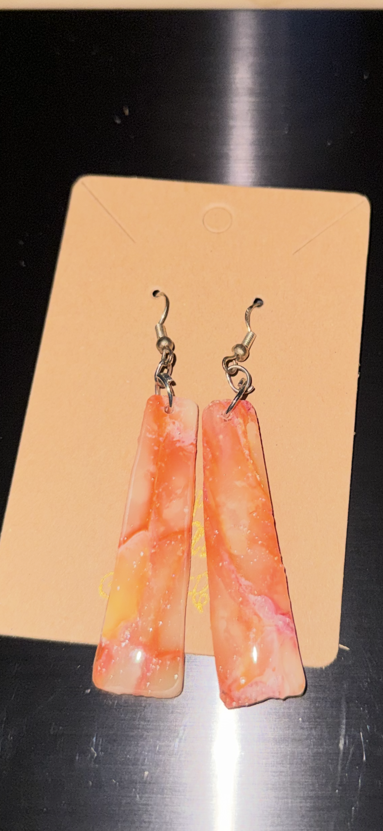 Sunkissed Flare Earrings (Narrow—>Wide Rectangle)