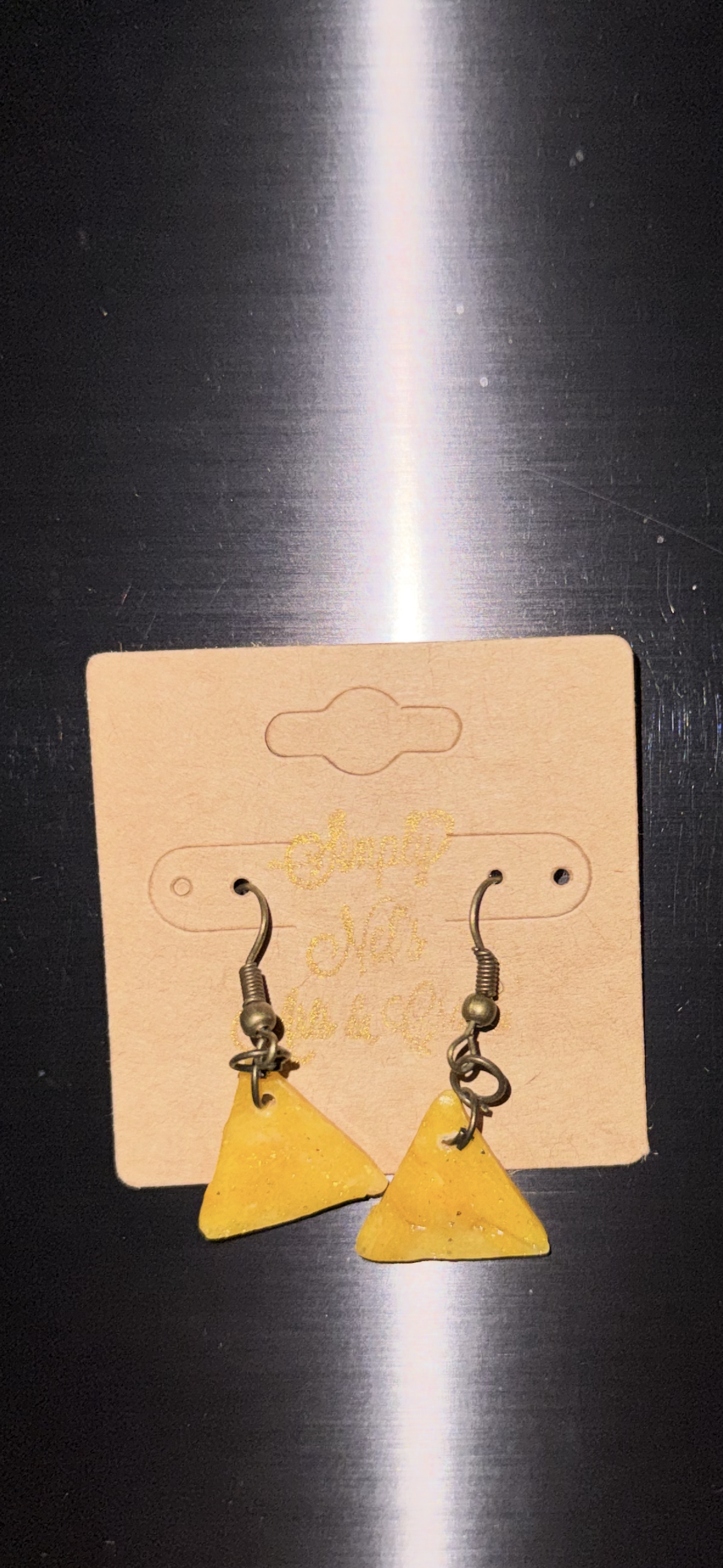 Indigenously Bare Earrings (Small Triangle Studs)