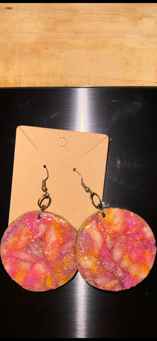 Sunset Medium Closed Hoop Earrings