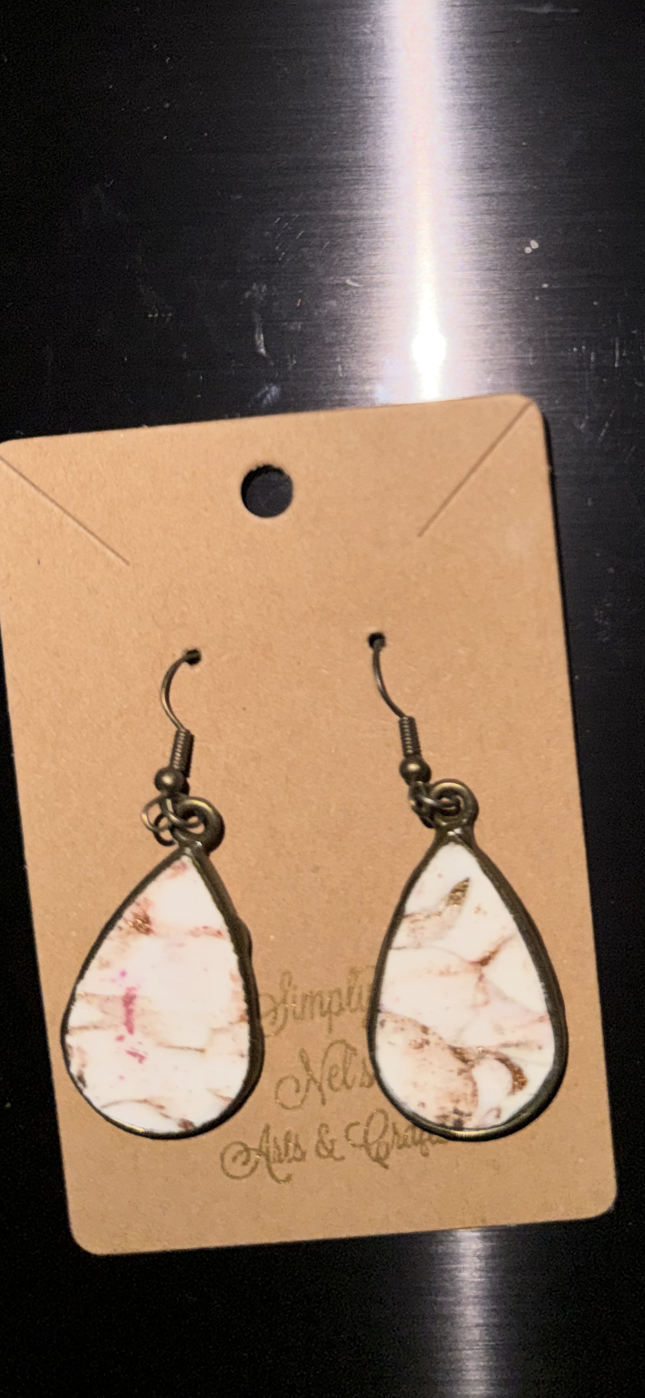 Marble Drop Earrings