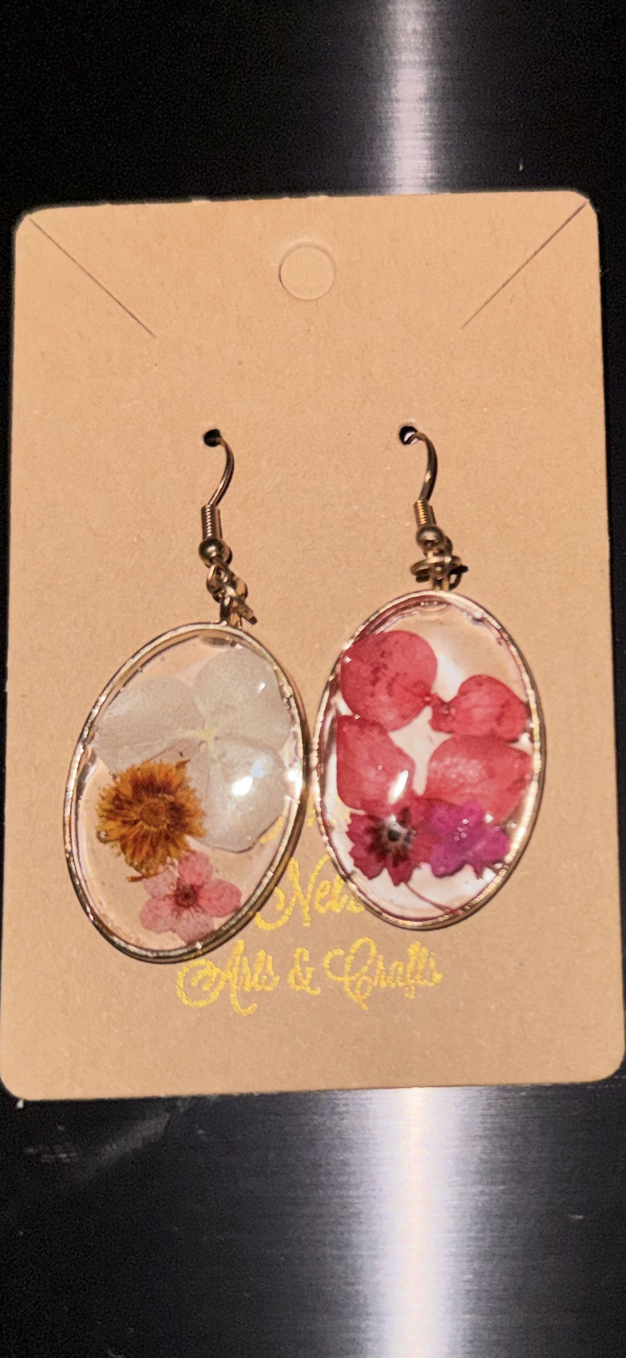 Resin Flowers Ovular (Multi mix of White, Marigold Yellow, &Pale, Bright & Fuchsia Pinks)