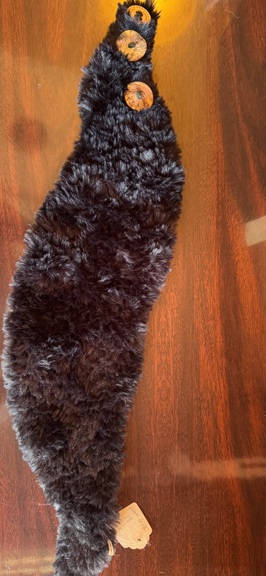 Faux (Black) Fur Head Wrap