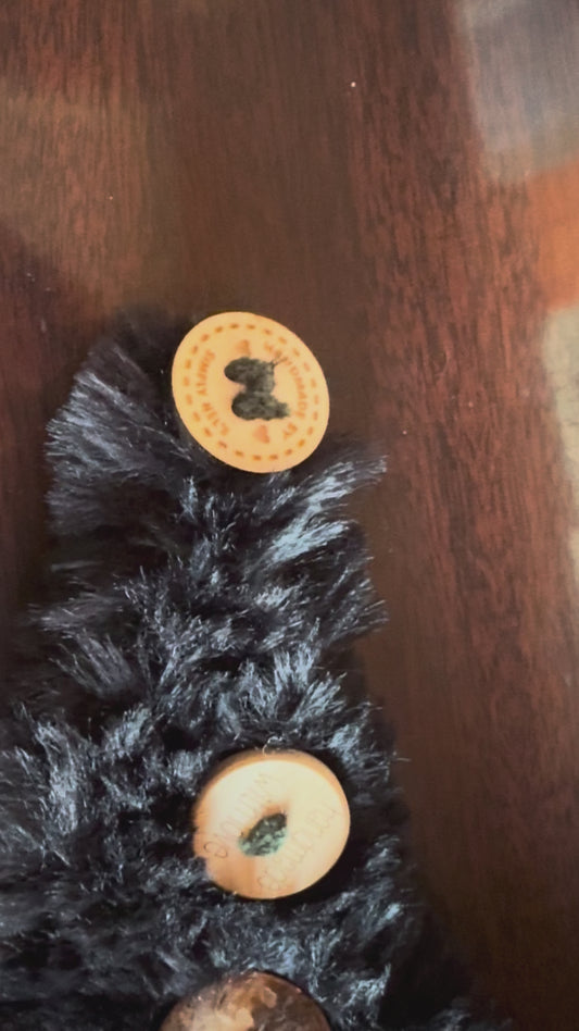 Faux (Black) Fur Head Wrap